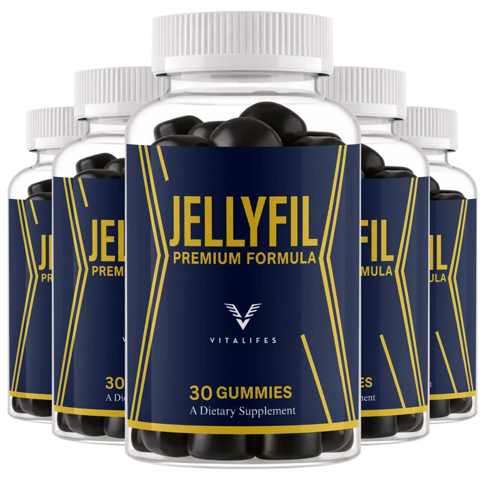 (5 Pack) Jellyfil Gummies Premium Formula , Jelly Fill for Daily Health 30 Gummy