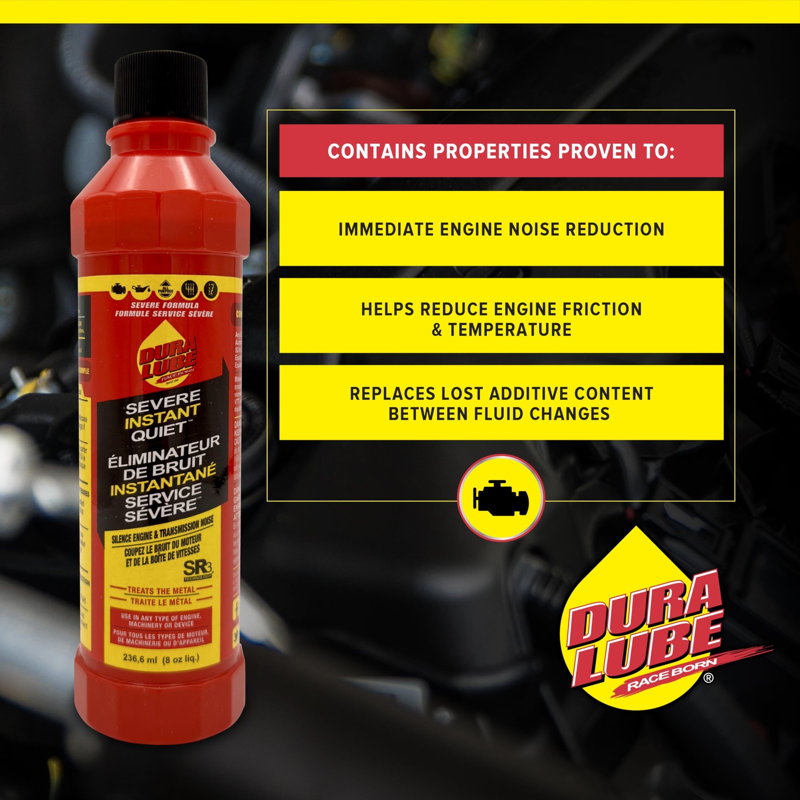 Severe Instant Quiet – Engine, Transmission, Power Steering | 8 oz., 6-Pack
