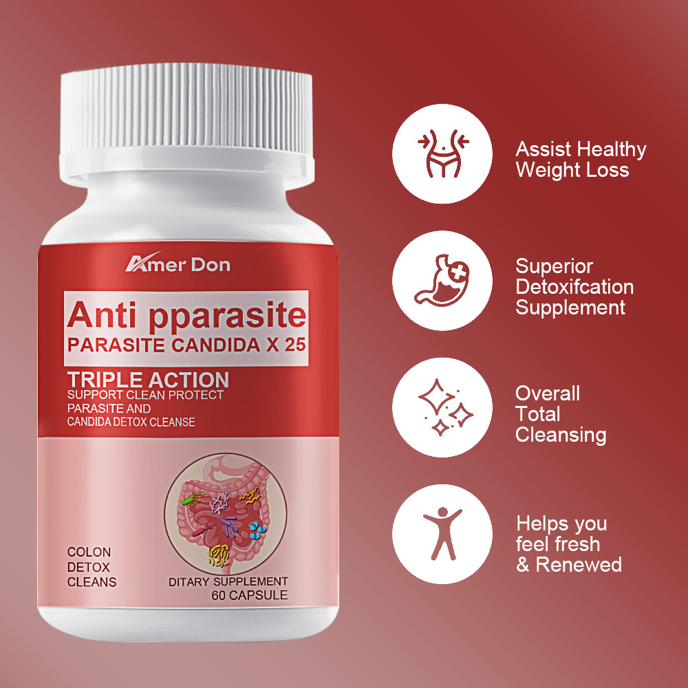 Remove Parasite ANTI PARASITE & CANDIDA DETOX Body Cleanse ULTRA FLASH COLON 60