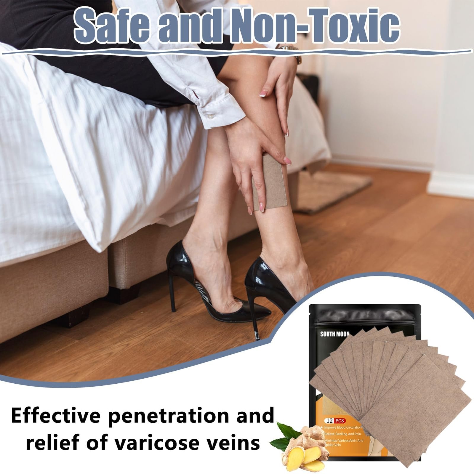 36PCS Varicose Veins Patch – Natural Relief Treatment for Legs, Spider