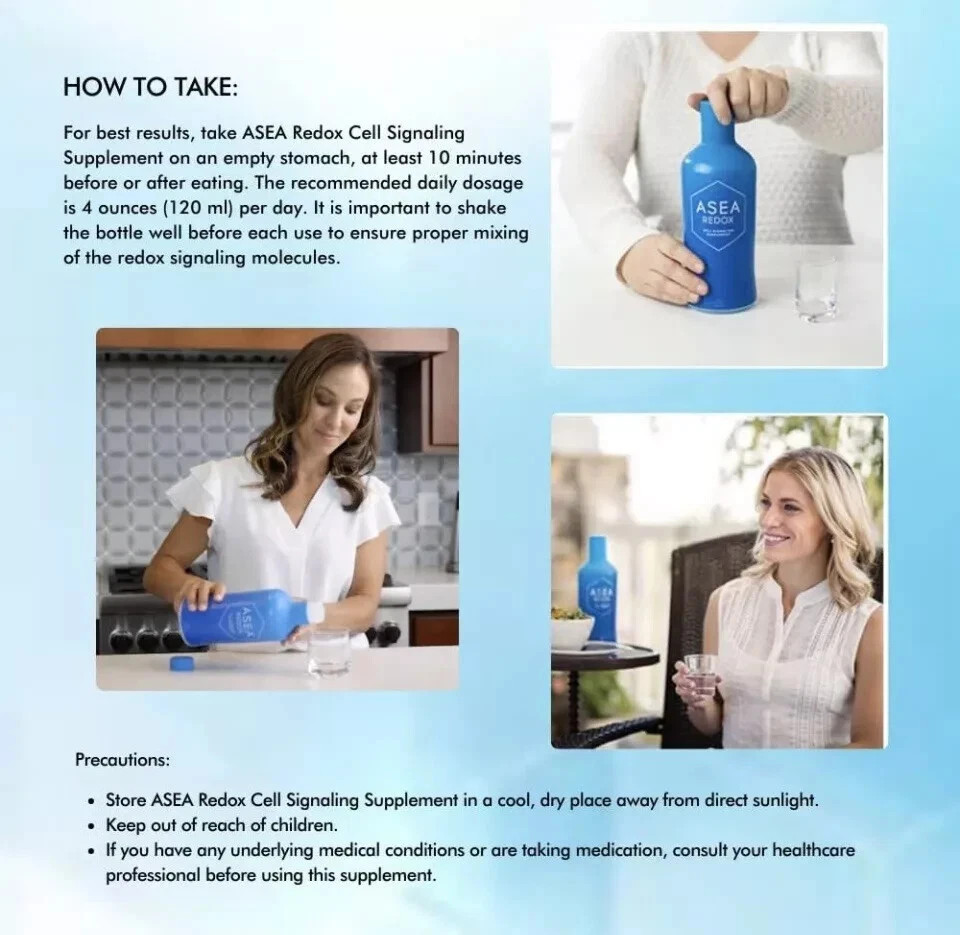 2 Bottles of ASEA Redox Supplement (32 oz. each) – Exp. 01/2028