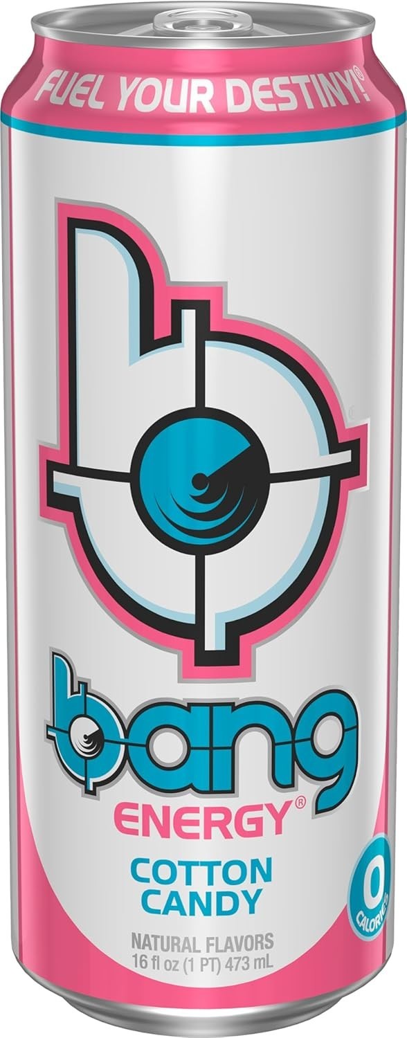 Bang Energy Cotton Candy, Sugar-Free Drink, 16 Ounce (Pack of 12) *