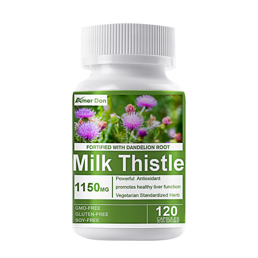 28In1 120 Capsules Milk Thistle Liver Detox & Cleanse Liver Support Supplements