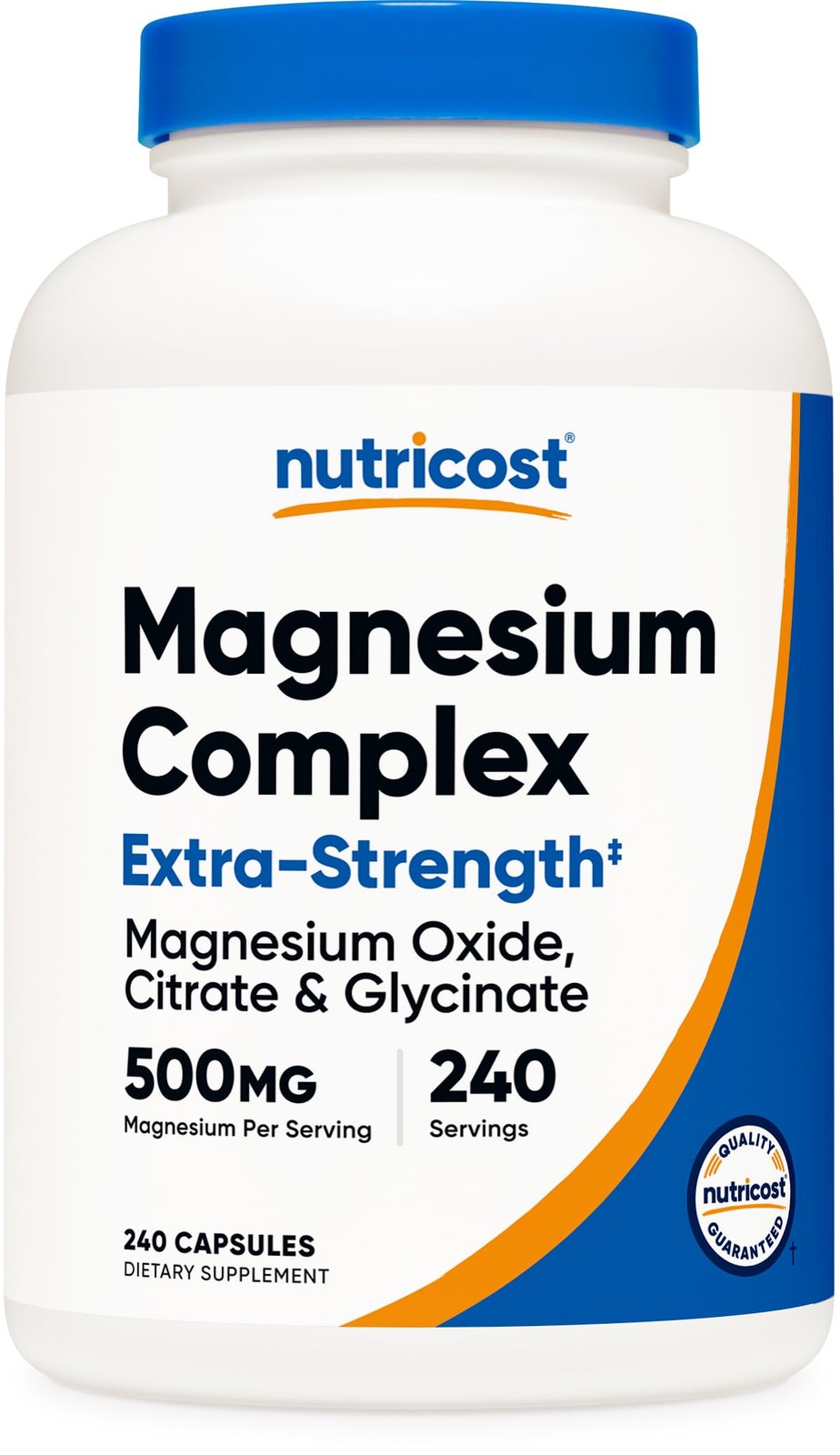 Nutricost Magnesium Complex 500mg, 240 Capsules – 240 Count (Pack of 1)