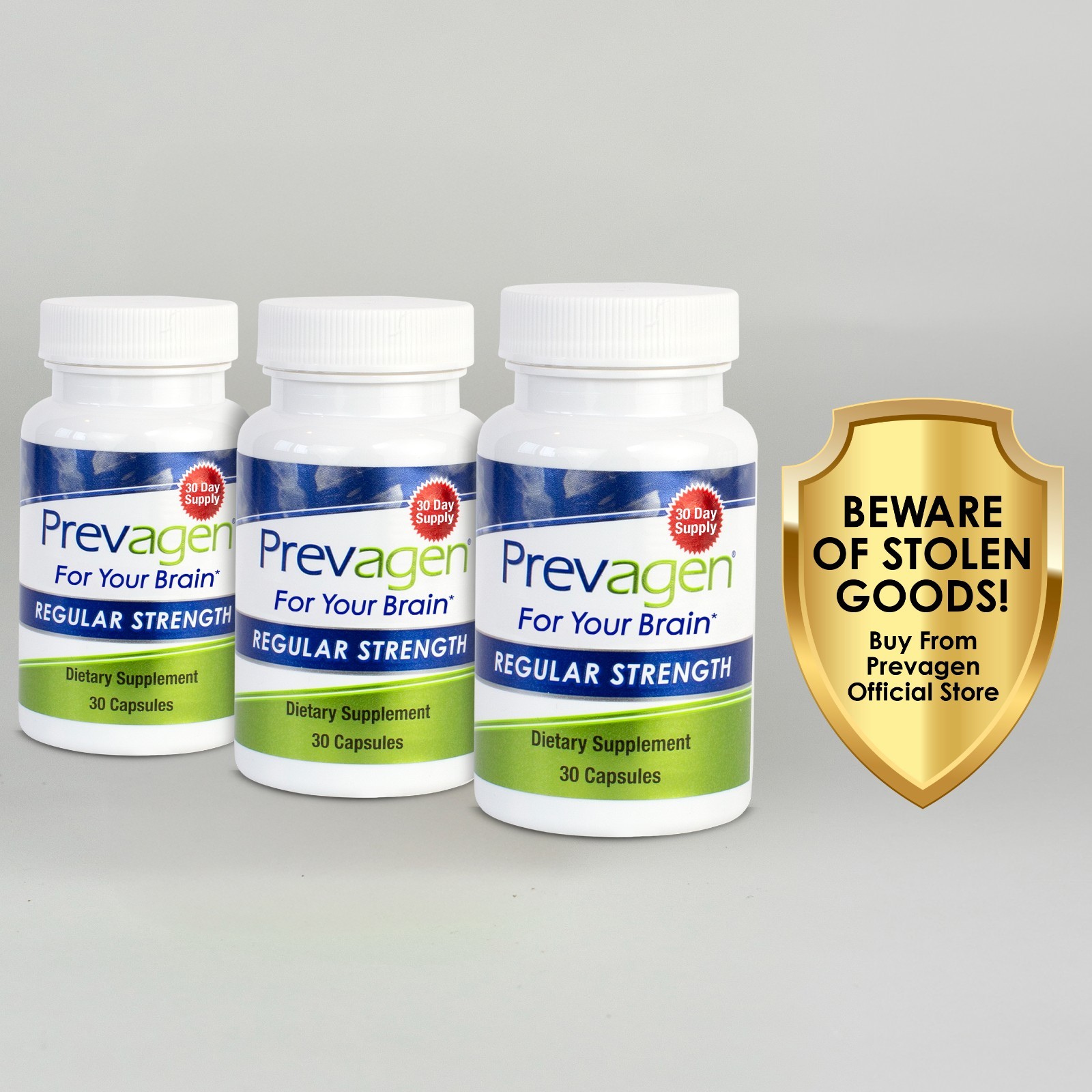 Prevagen Regular Strength 10mg Capsules – 30 Count – 3 Pack (90-Day Supply)