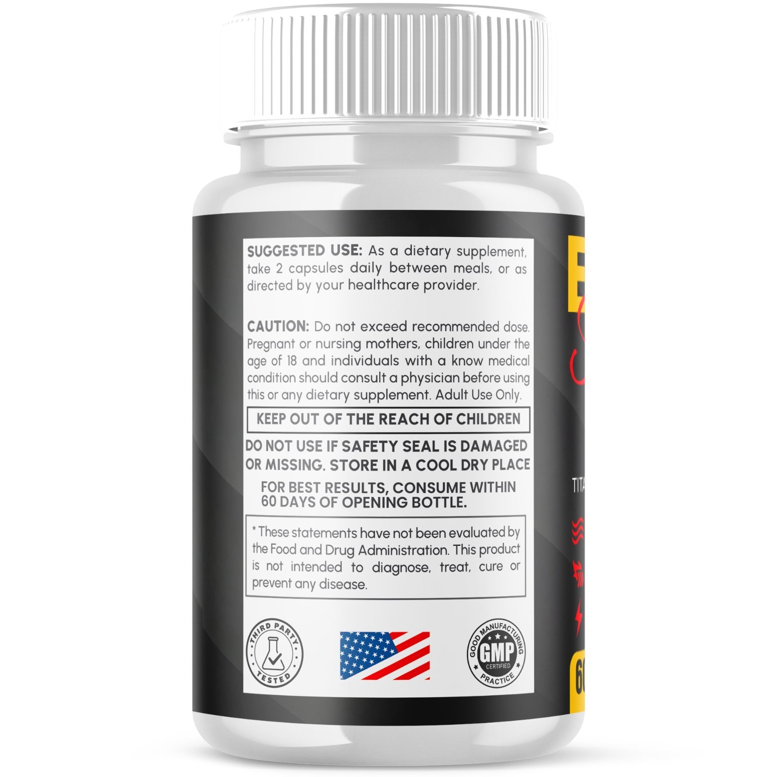 (5 Pack) Erect Surge Advanced Male Support Max Supplement ErectSurge 300 Capsule