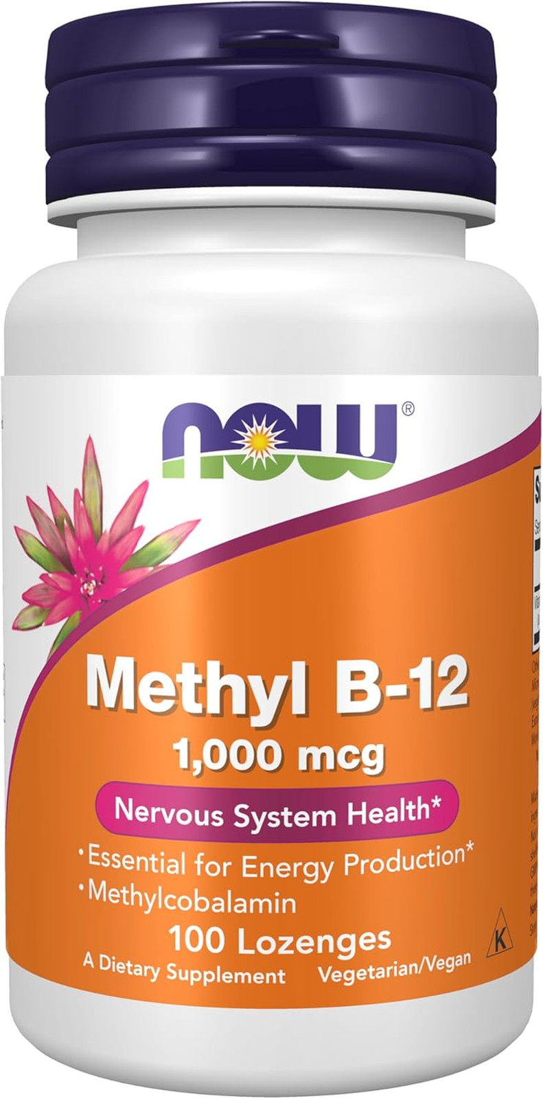 NOW Supplements, Methyl B-12 (Methylcobalamin) 1,000 Mcg, Nervous System Health*