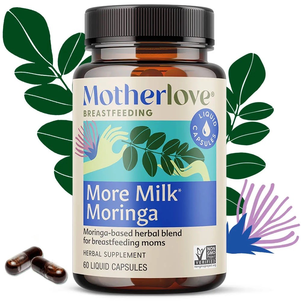 Brand new Motherlove More Milk Moringa 60 Liquid Capsules milk supply
