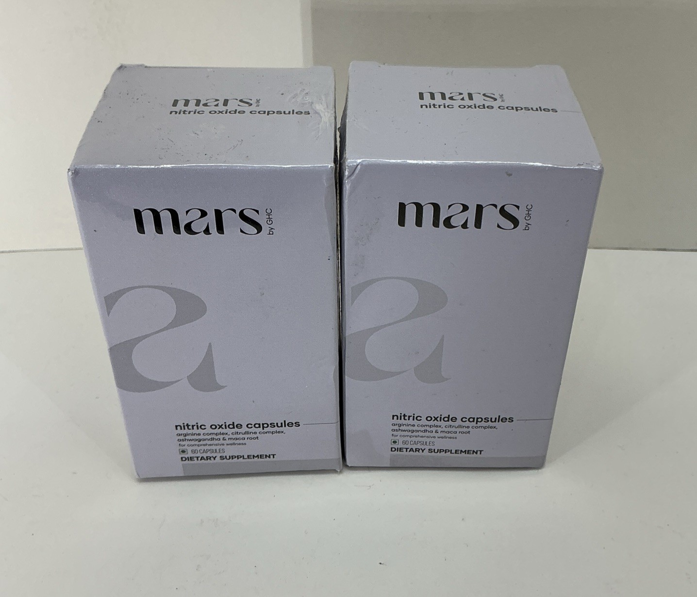 2-Pack Mars Nitric Oxide Supplement, 60 Caps Sealed