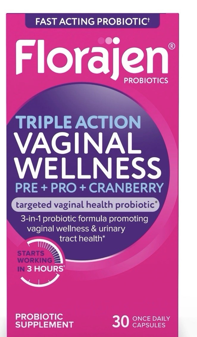 Florajen Women’S Triple Action Probiotic Prebiotic + Probiotic + Cranberry for .