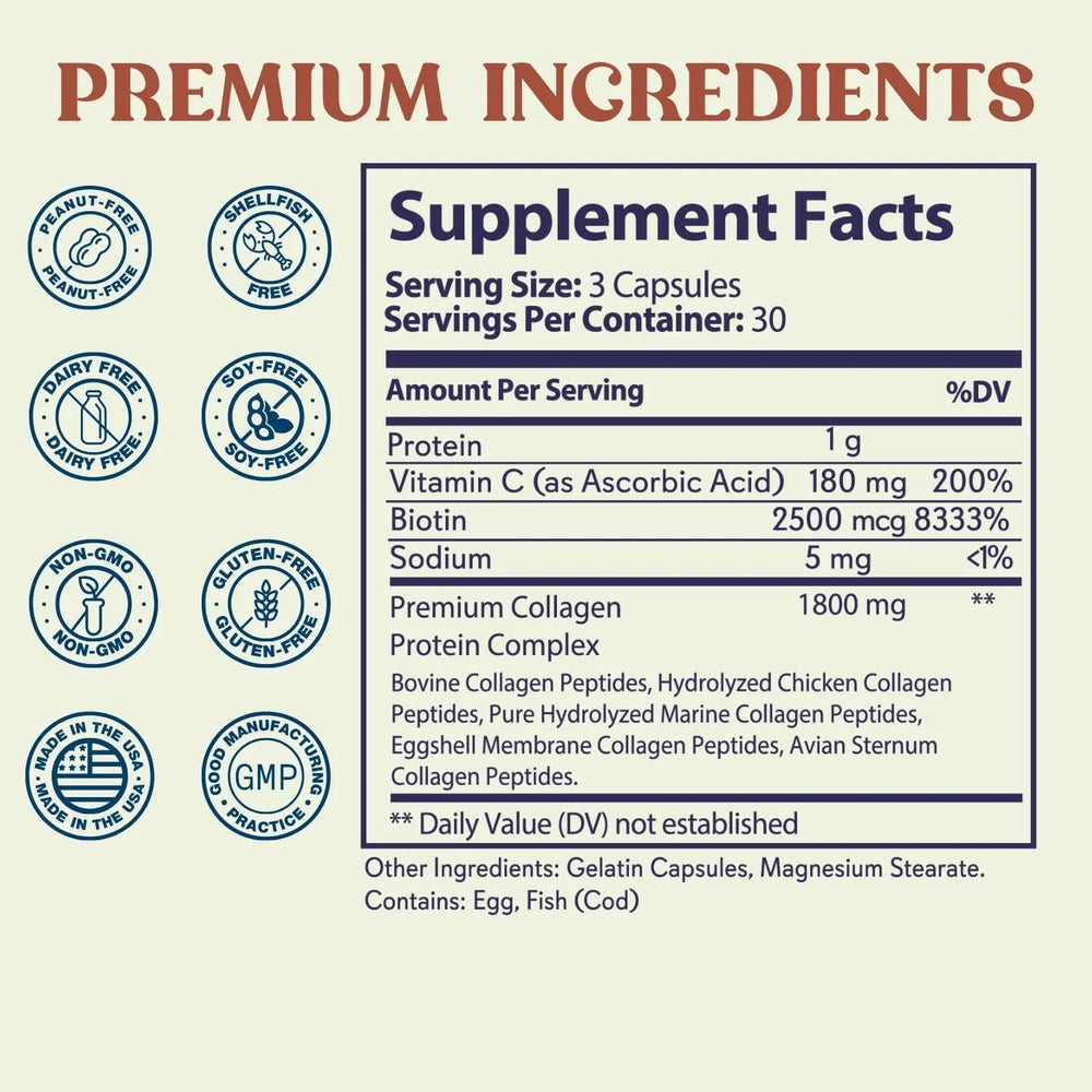 Grow Vitamin Multi Collagen Capsules