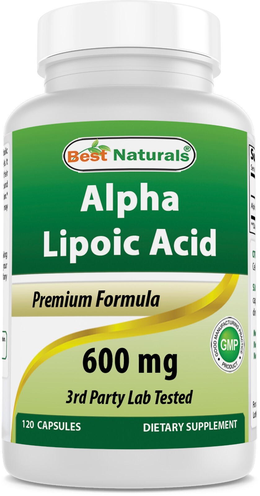 Best Naturals alpha lipoic acid 600 mg 120 Count – Powerful Antioxidant