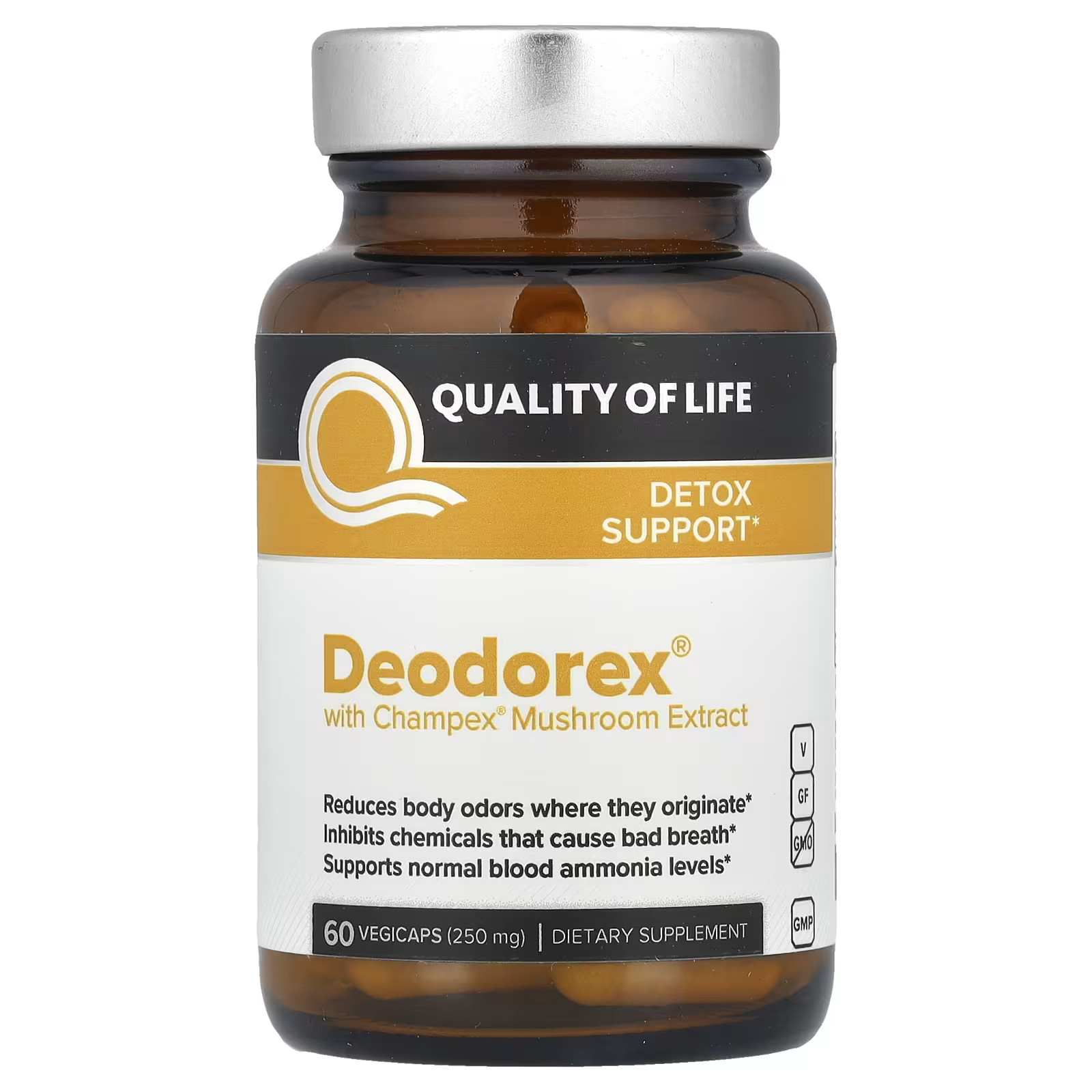 Quality of Life Mushroom Extract 250 mg 60 Caps Immune Support