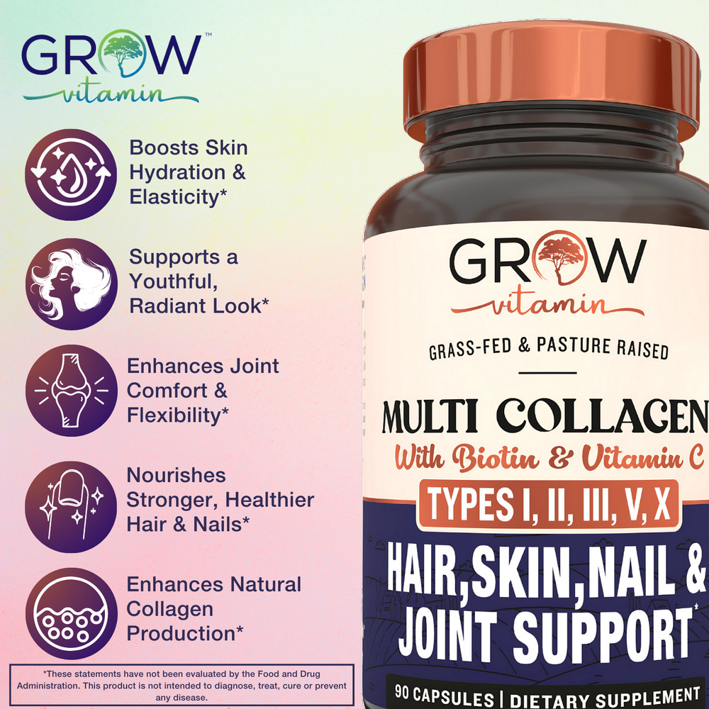 Grow Vitamin Multi Collagen Capsules