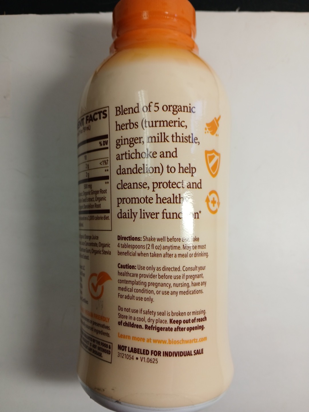 BioSchwartz Organic Liver Cleanse Liver Health Support Citrus 16 oz Exp. 10/2027