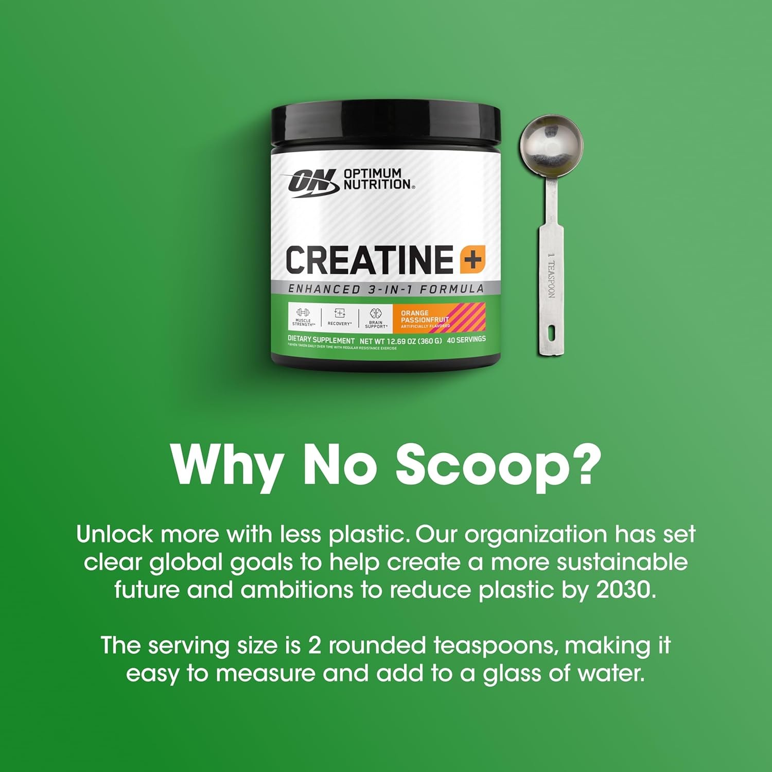 Optimum Nutrition Creatine [+] Powder | 5g Creatine, Electrolytes & Vitamins B,C