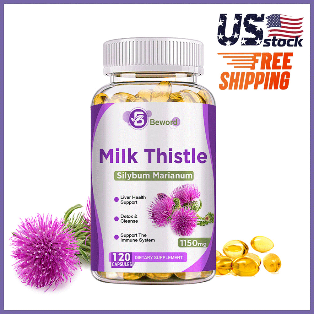 Liver Cleanse & Detox Support Supplement 1150mg Milk Thistle Extract