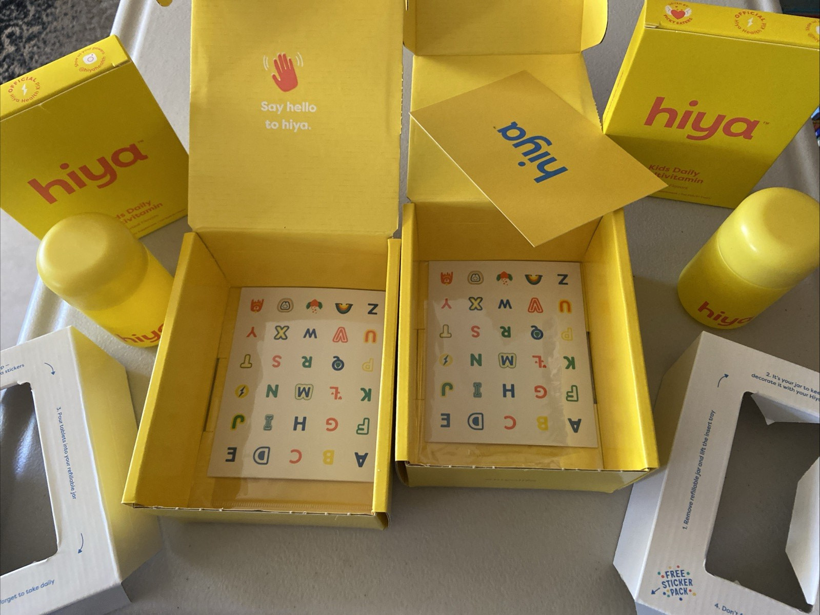 Two NEW Hiya Health Kids Daily Multivitamins 60 days total with bottles
