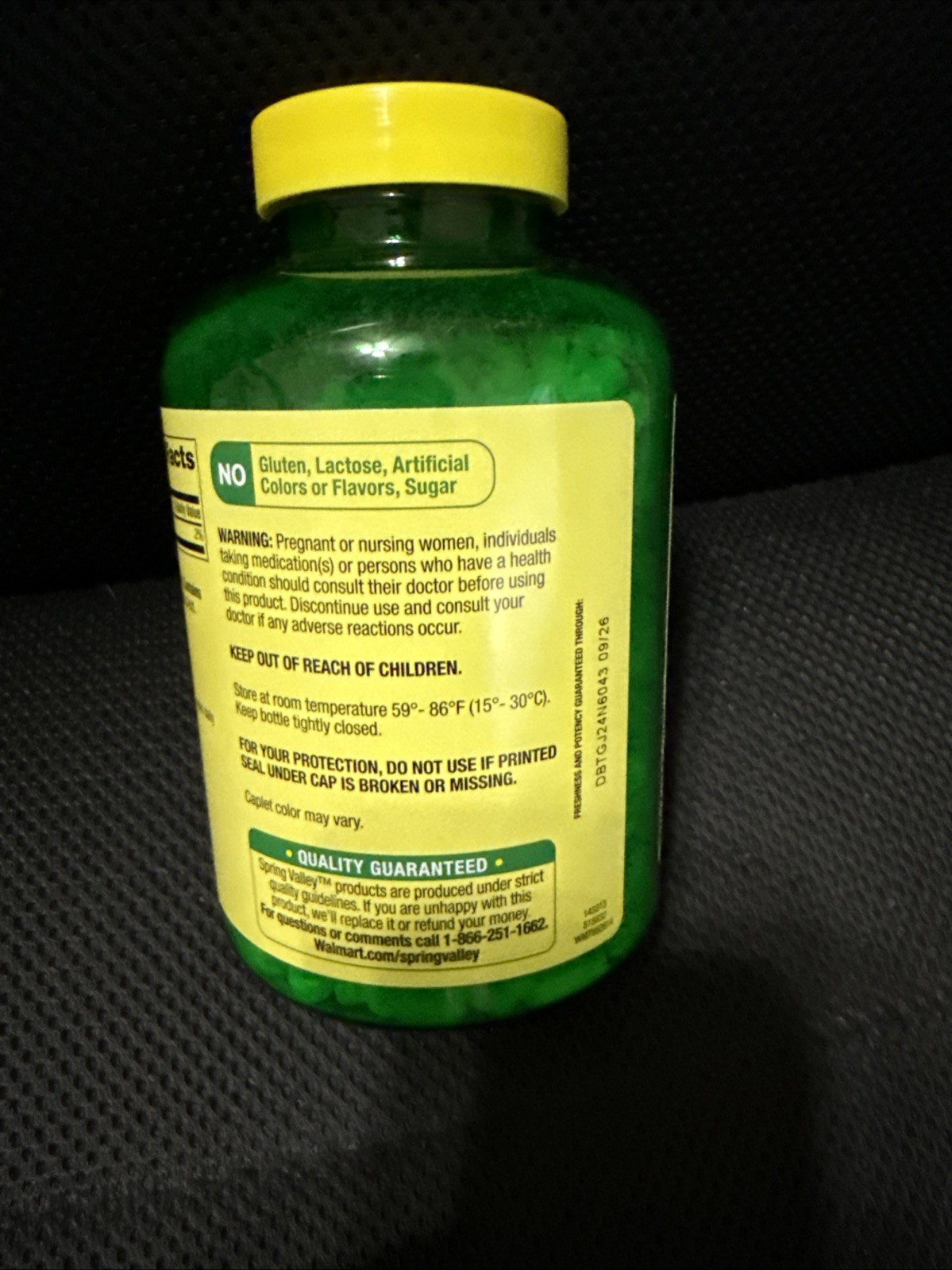 Spring Valley Potassium Caplets Dietary Supplement Value Size, 99 mg, 500 Count