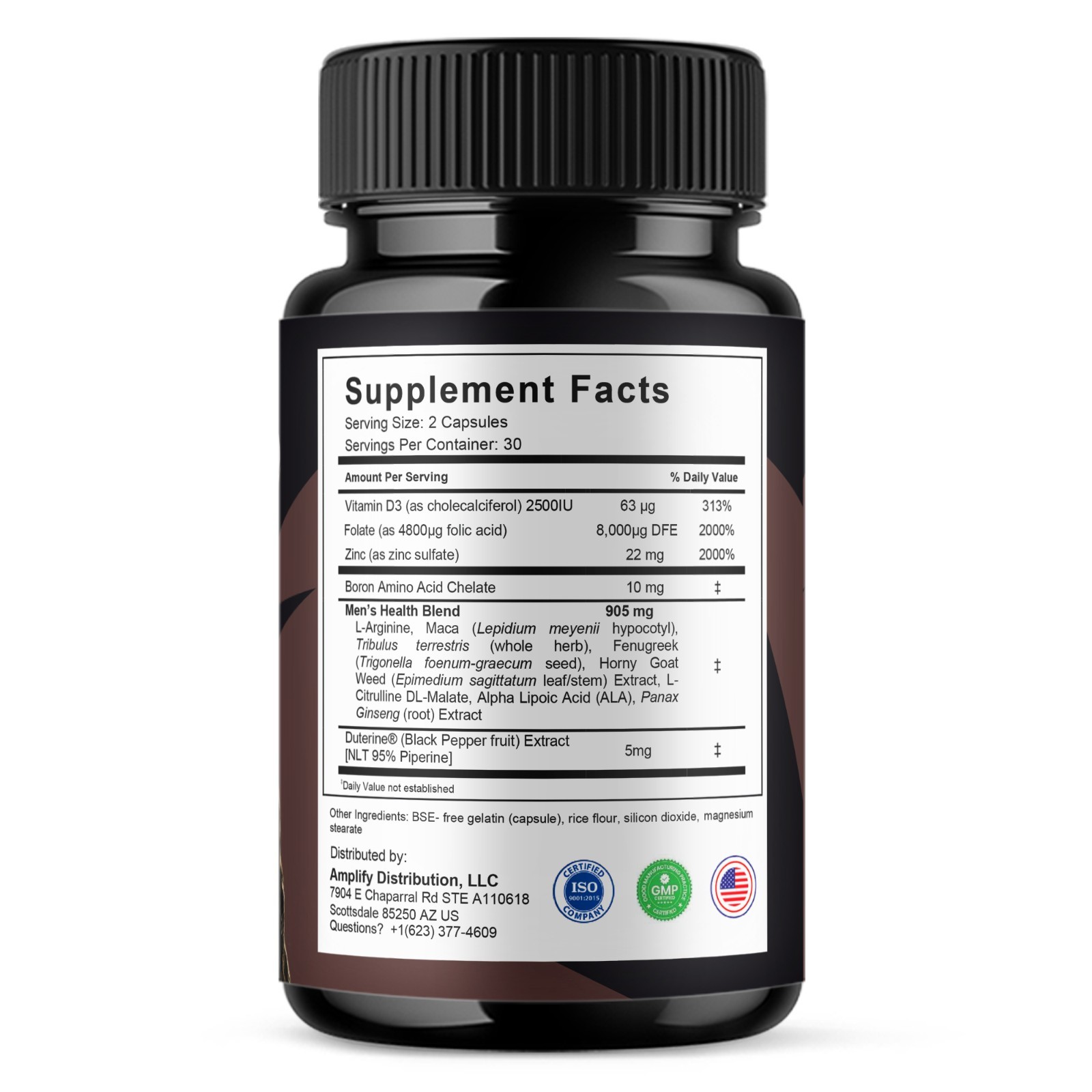 (3 Pack) Horsewood Male Support Supplement, Horse Wood Male Pills (180 Capsules)