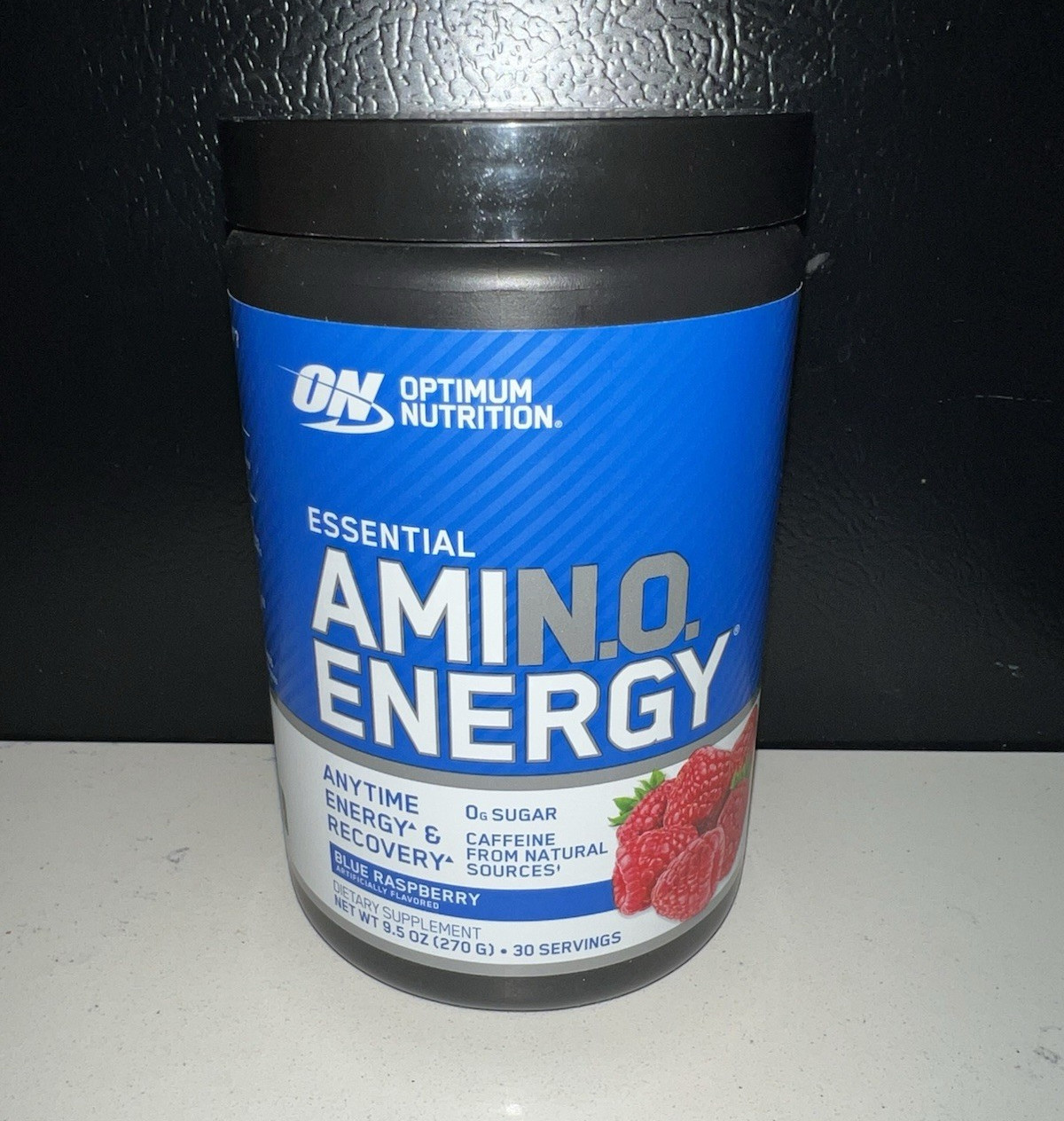 Optimum Nutrition Amino Energy Sugar-Free Blue Raspberry Powder 9.5 oz