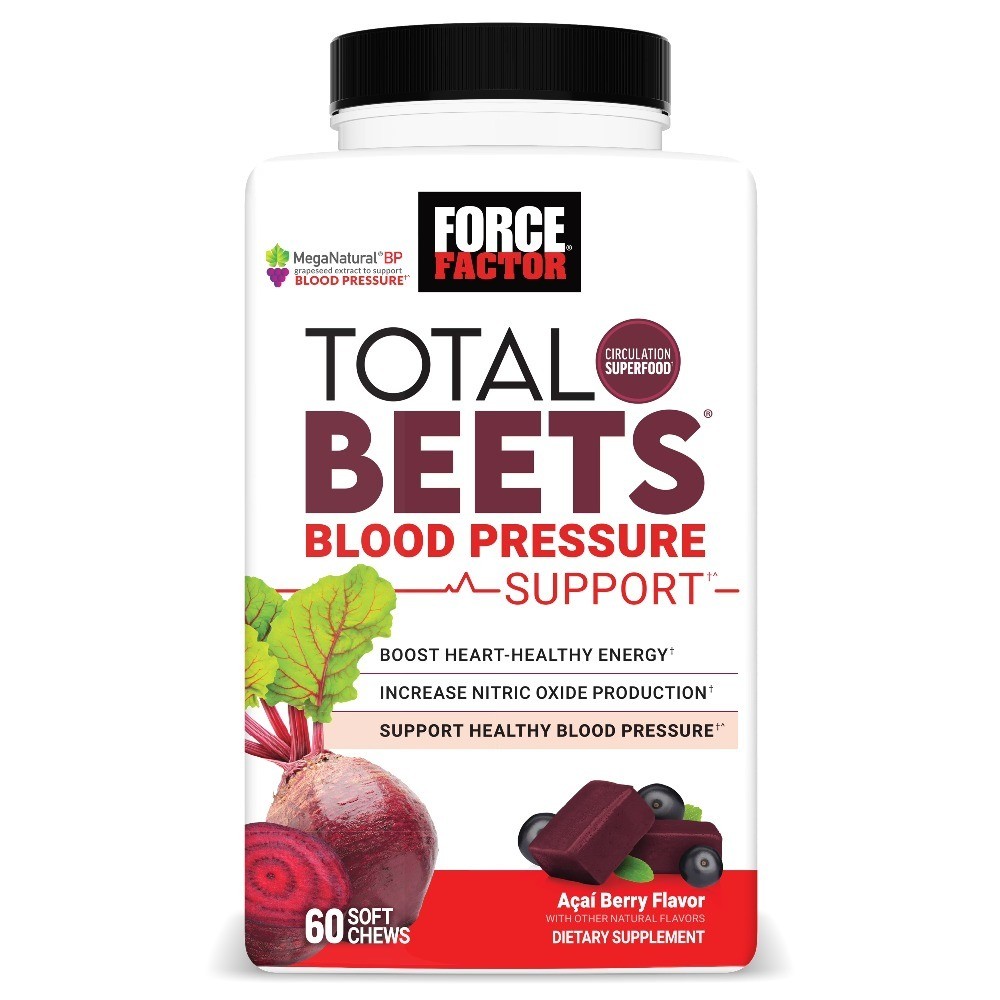 Beet Root Supplement Soft Chews for Blood Pressure Support Nitric Oxide