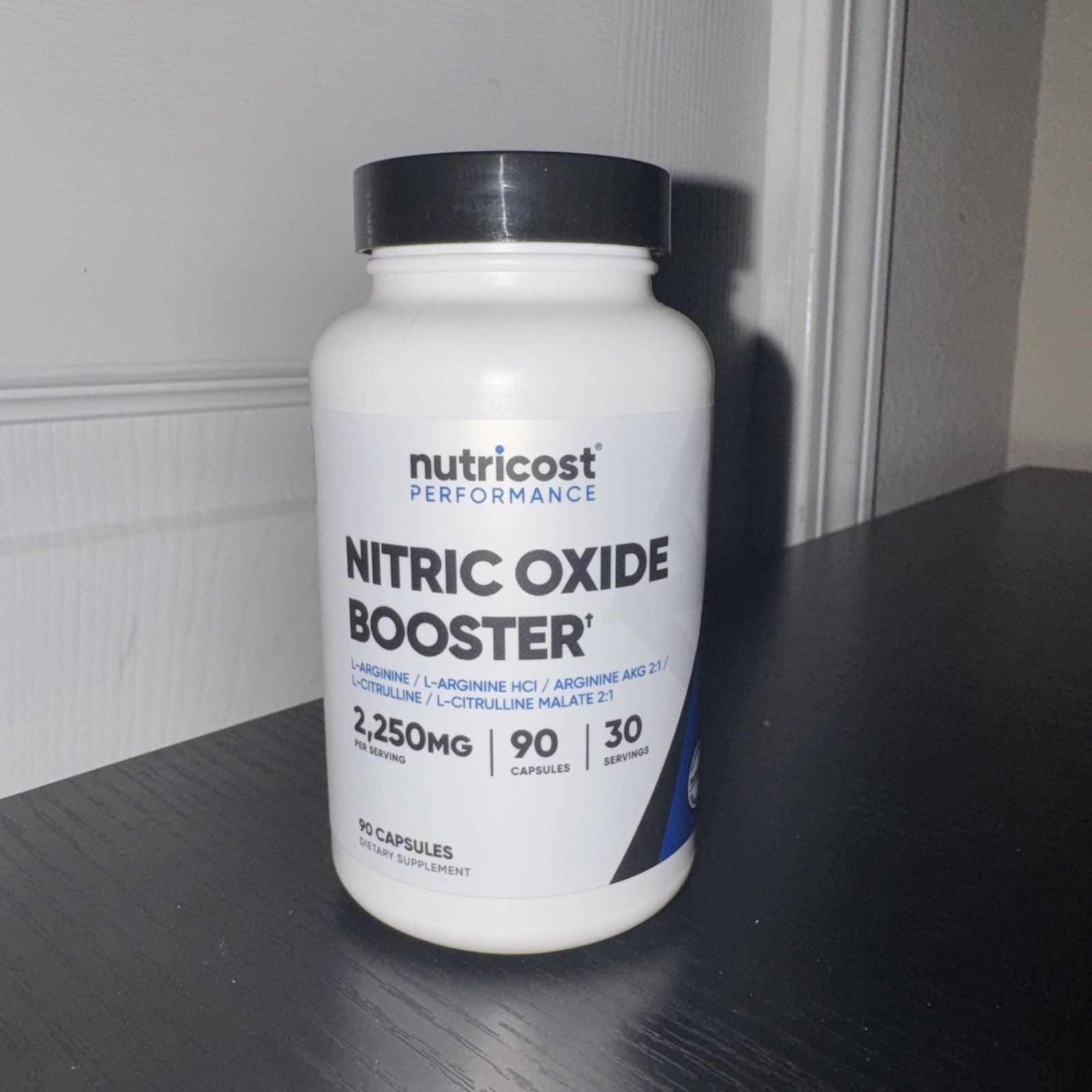 Nutricost Nitric Oxide Booster 2250mg, 90 caps – New Sealed