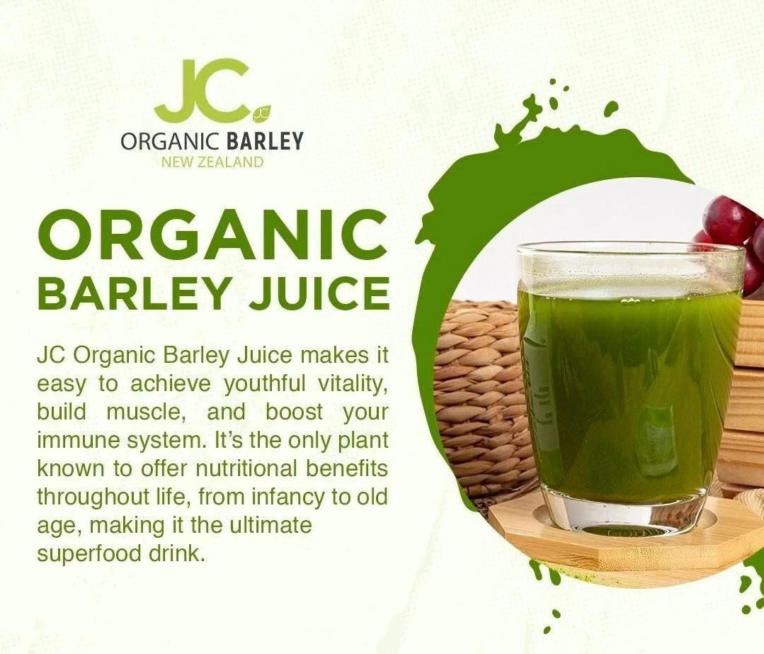 JC Organic Barley Juice with Stevia – 10 sachets x 3.2grams – Buy 5 get 1 Free