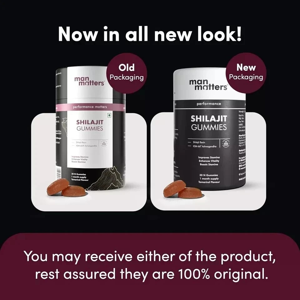 Man Matters Pure Himalayan Shilajit/Shilajeet Gummies with KSM 66 Ashwagandha l2