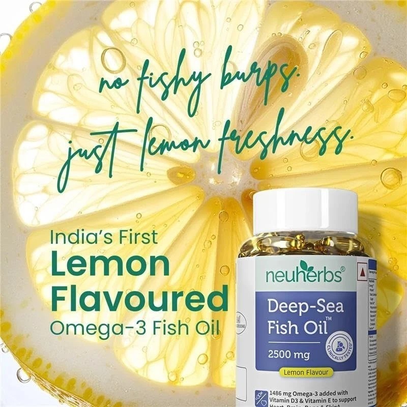 Deep Sea Omega 3 Fish Oil – Supplement Triple Strength 2500 Mg, No Fishy Burp a3