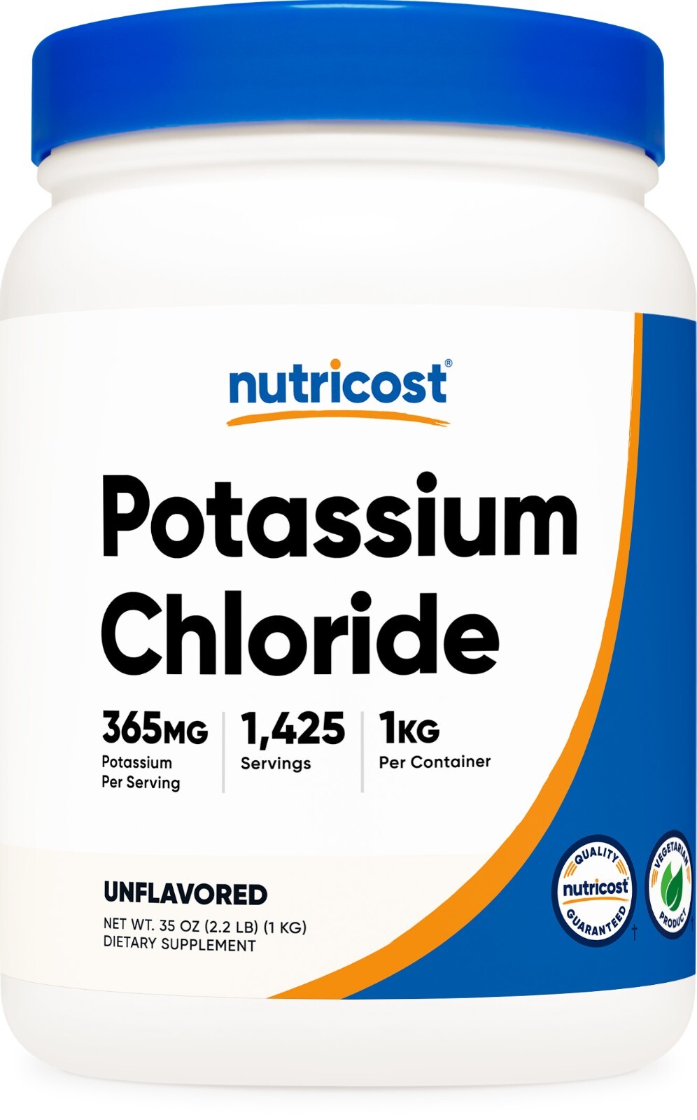 Nutricost Potassium Chloride 1kg – Gluten Free, Non-GMO