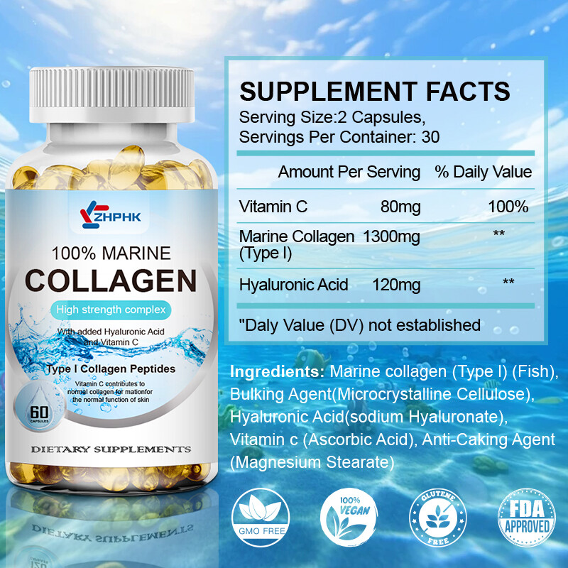 Marine collagen helps bones joints skin moisturize brighten and repair the skin