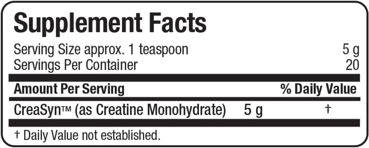 Micronized Creatine Monohydrate 3.53 Oz – Fast Absorption & Easy Mixing Formula