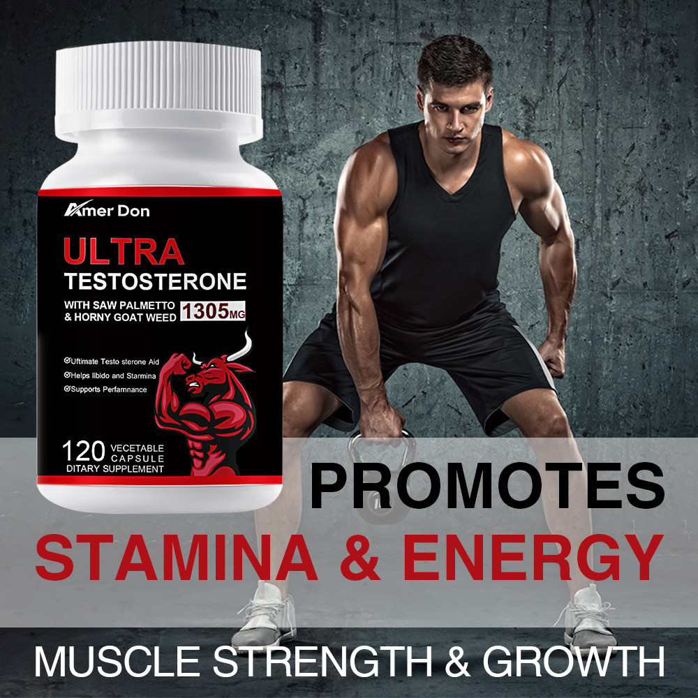 ULTRA Testosteron Booster Supplement for Men, Energy & Endurance, Muscle Gain