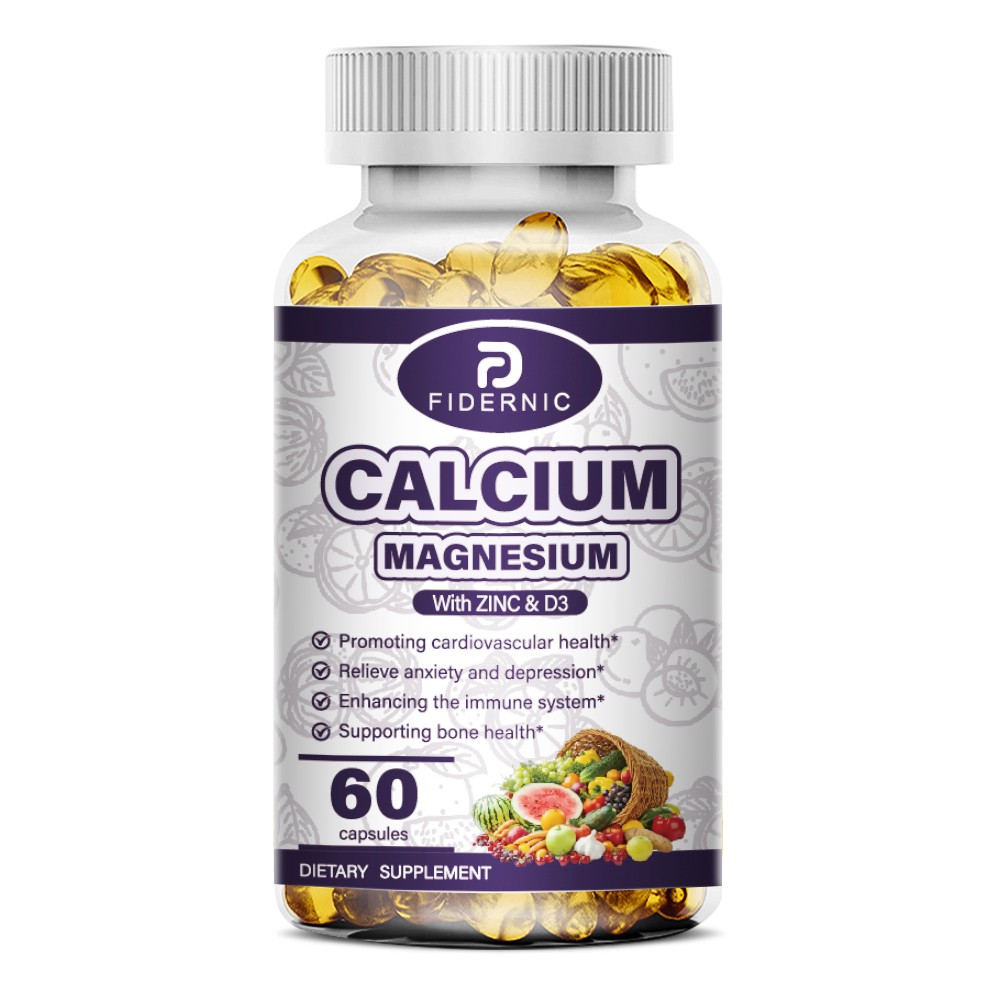 180 PCS Zinc Calcium Magnesium & Vitamin D Complex Supplement Vegetarian