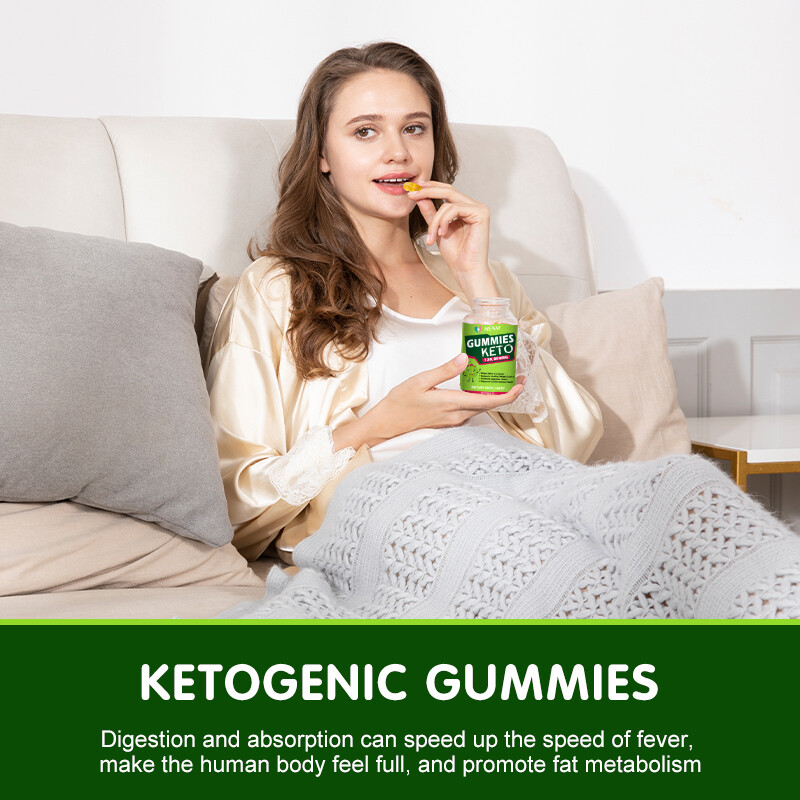 60pcs Keto Gummies Detox Cleanse Weight Loss Control Digestive Health Burn Fat
