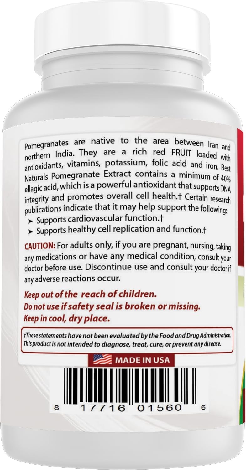 Pomegranate Extract 250 Mg 120 Capsules
