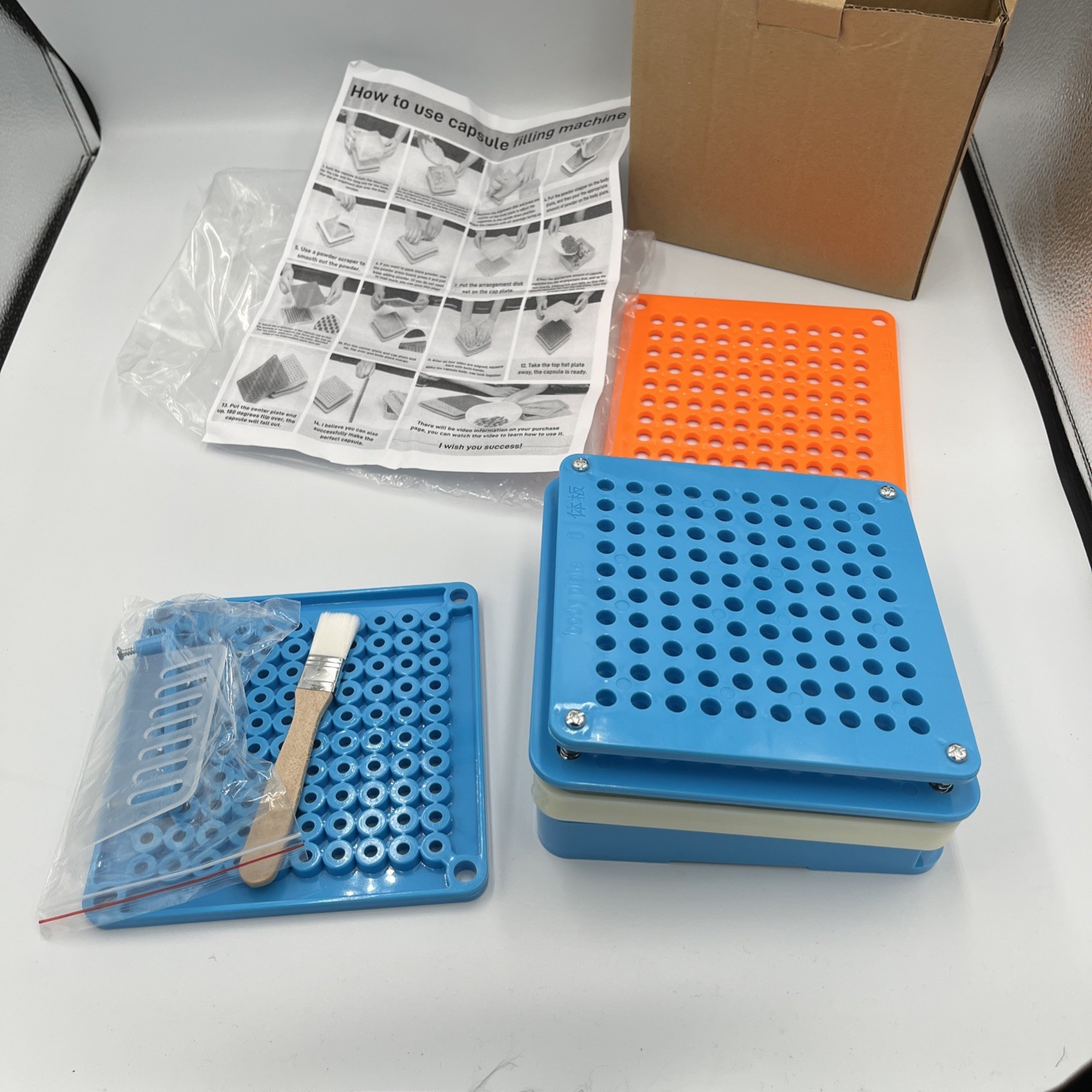 100 Hole Pill Box Organizer And Storage Unit