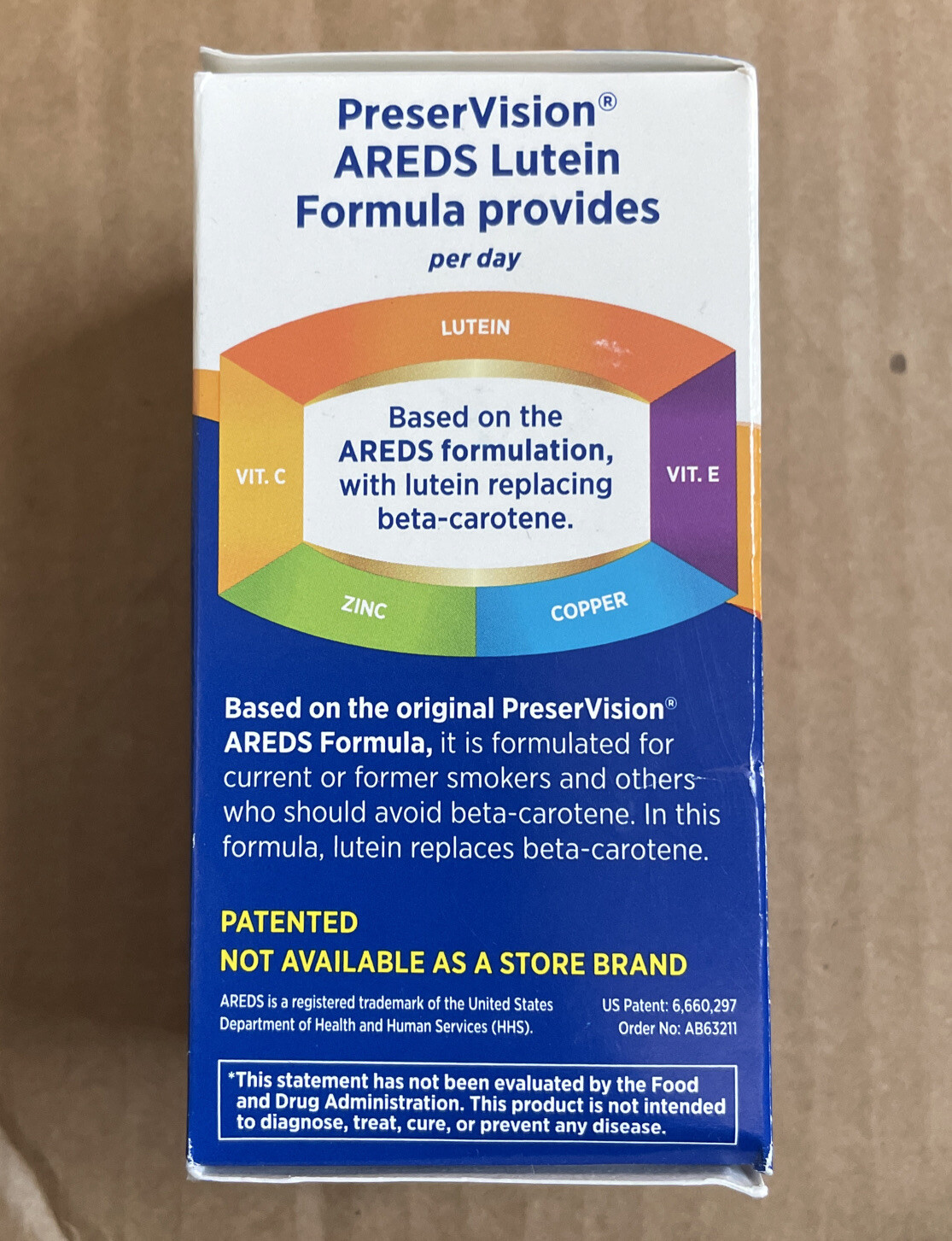 PreserVision AREDS Lutein Eye Vitamin & Mineral 120 Softgels