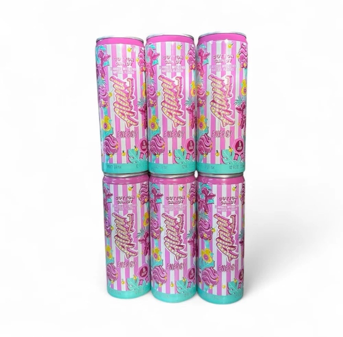 Alani Nu Energy Drink Cotton Candy Sugar Free, Low Calorie, 12 Fl oz