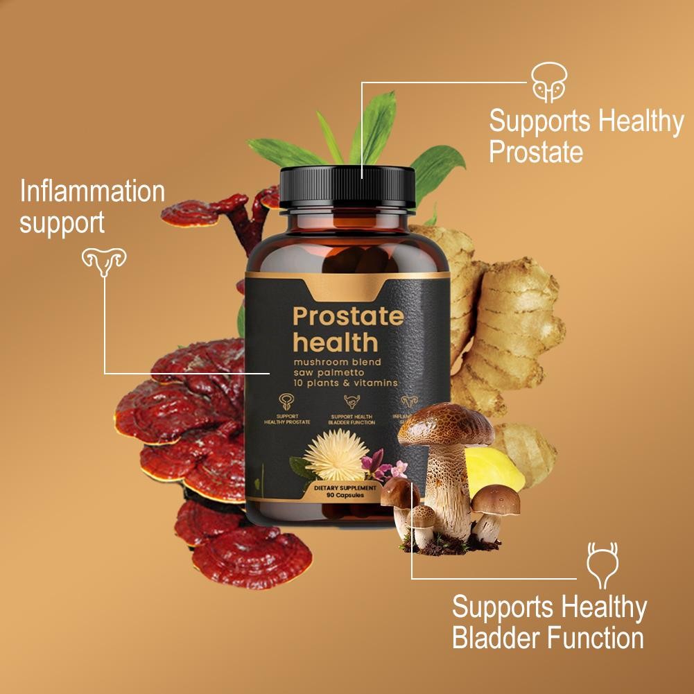 Prostate Vitality Capsules Men, for 90 Count Natural Wellness Support Supplem…