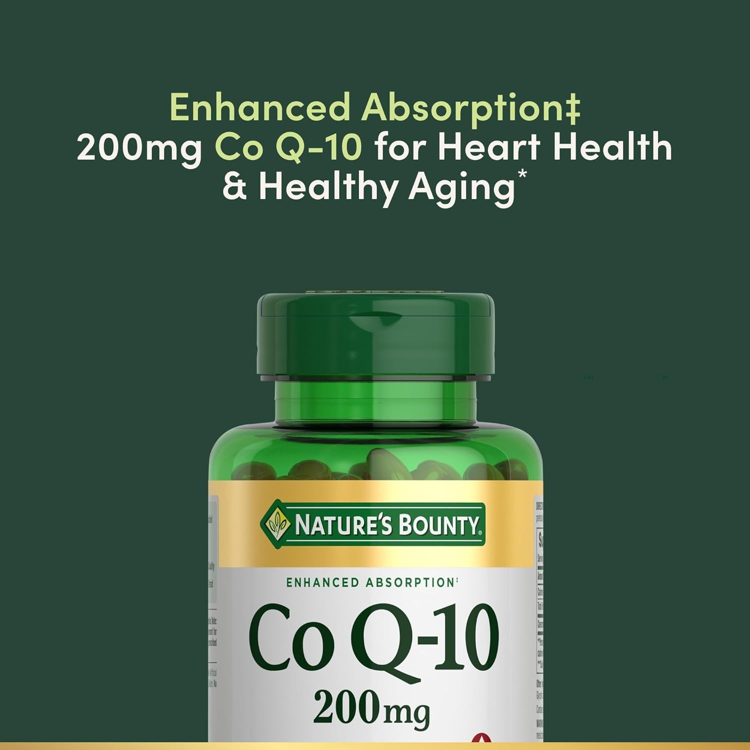CoQ10 200mg 80 Rapid Release Softgels – Nature’s Bounty Heart Health Support