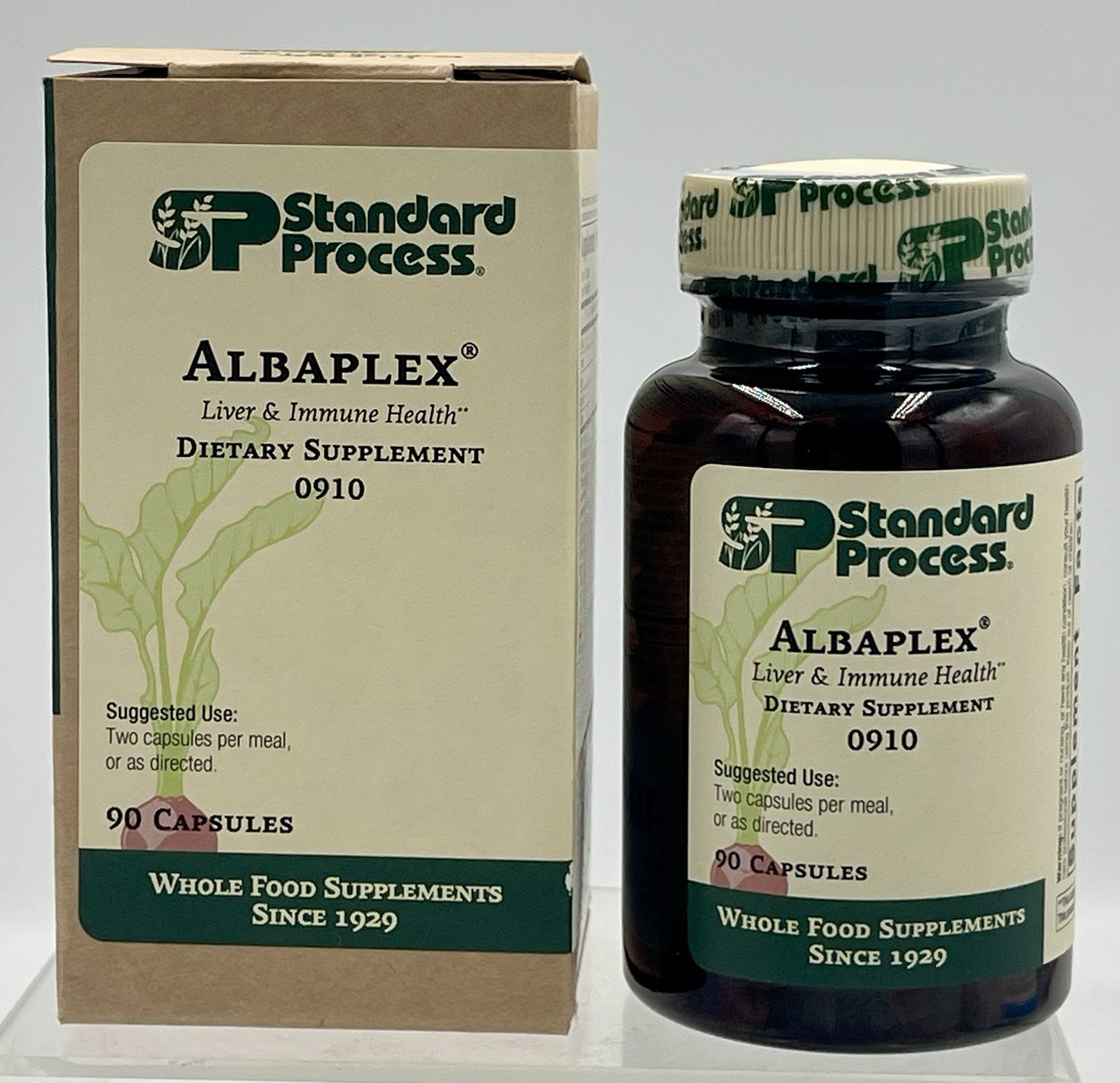Standard Process Albaplex Dietary Supplement 90 Capsules Exp 8/26