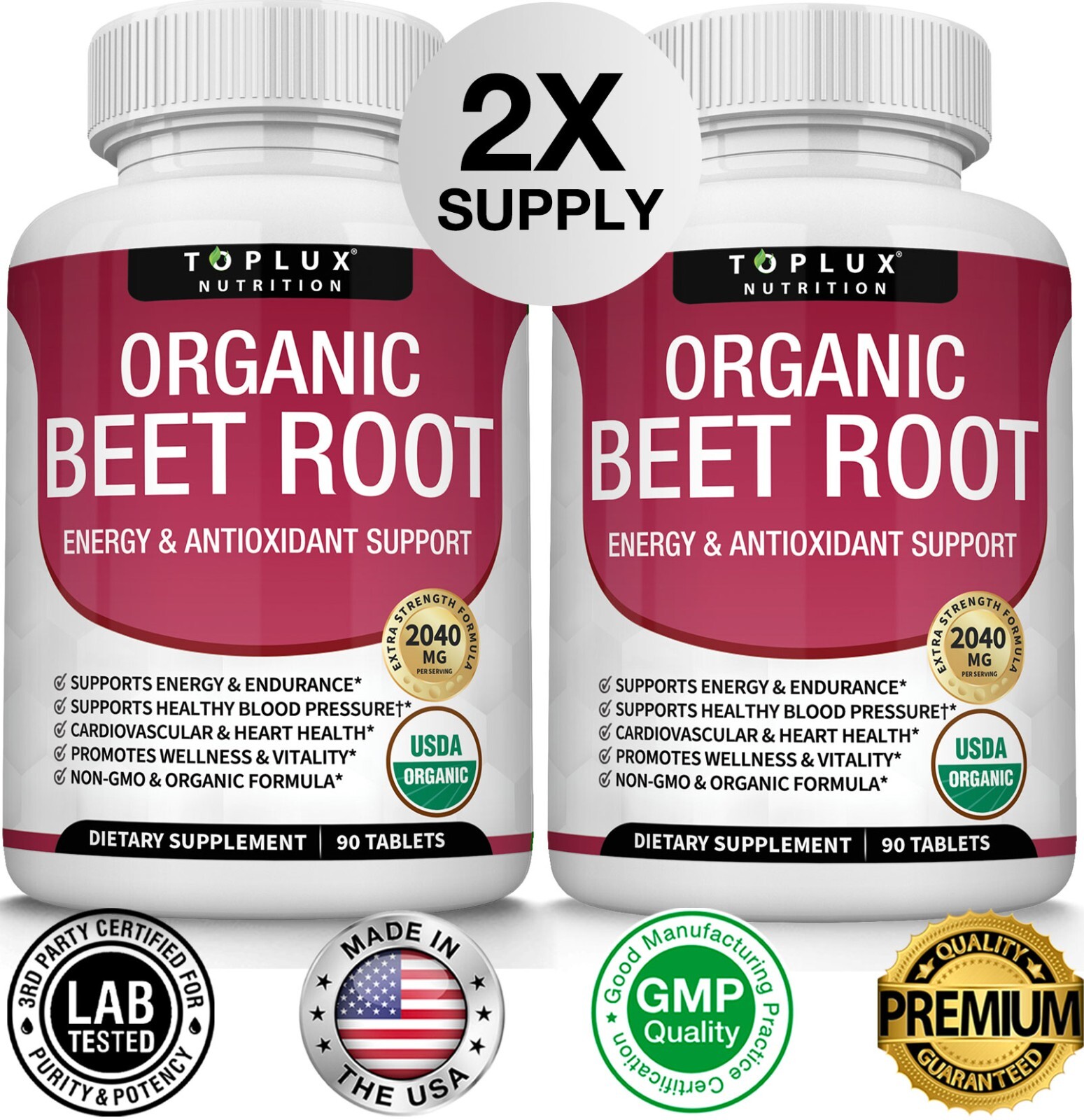Beet Root Capsules 2040 Mg Organic Beetroot Powder Extract + Black Pepper