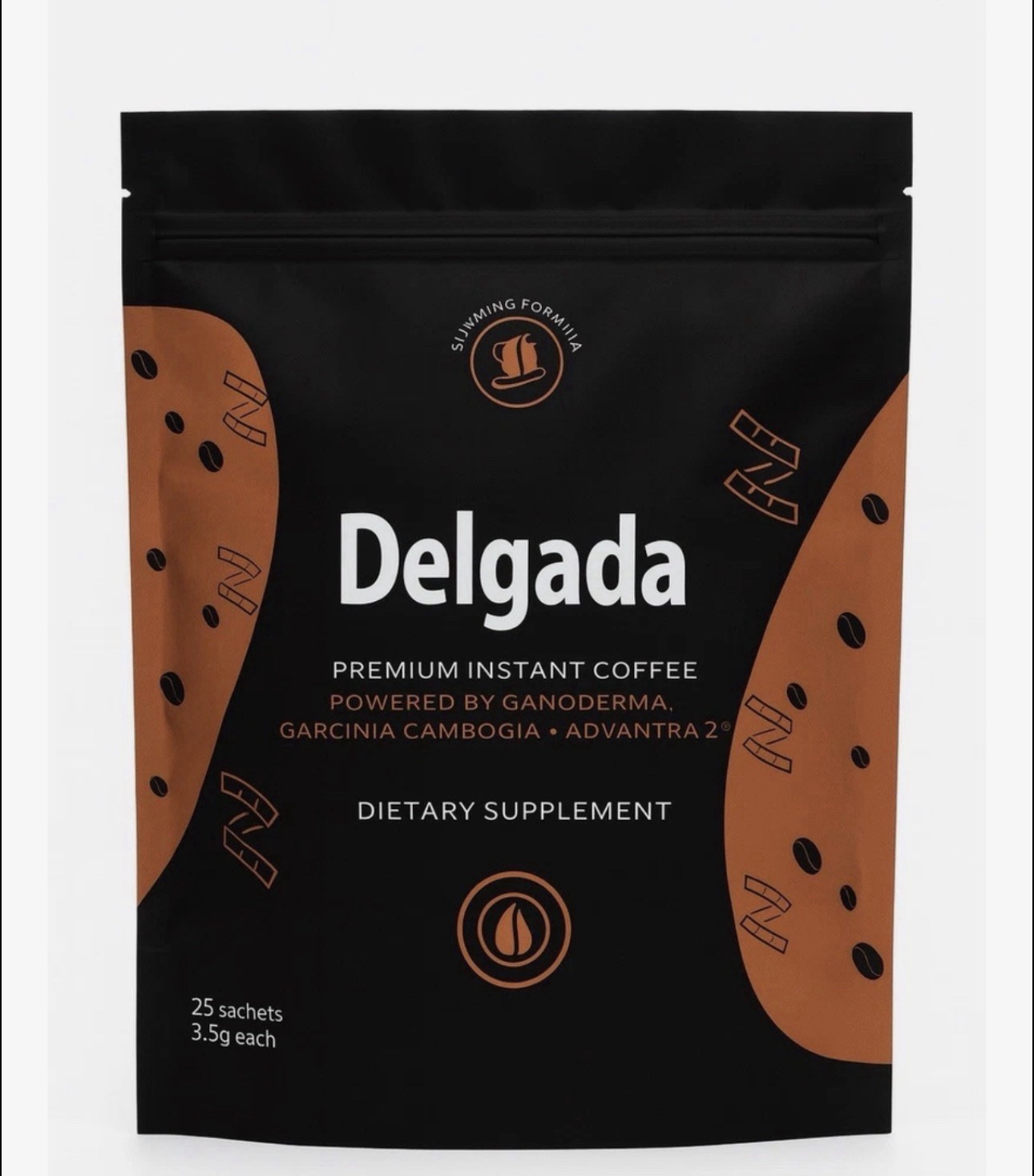 Delgada Premium Slimming Instant Coffee 25 Sachet
