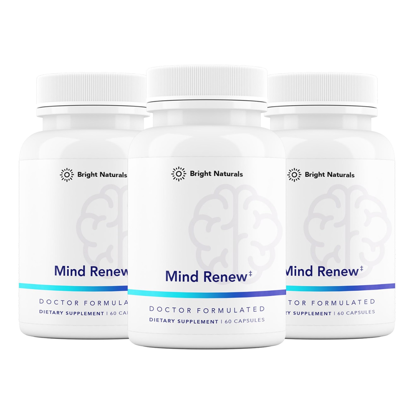 Bright Naturals Mind Renew – Brain Supplement Supports Memory Focus and Cogni…