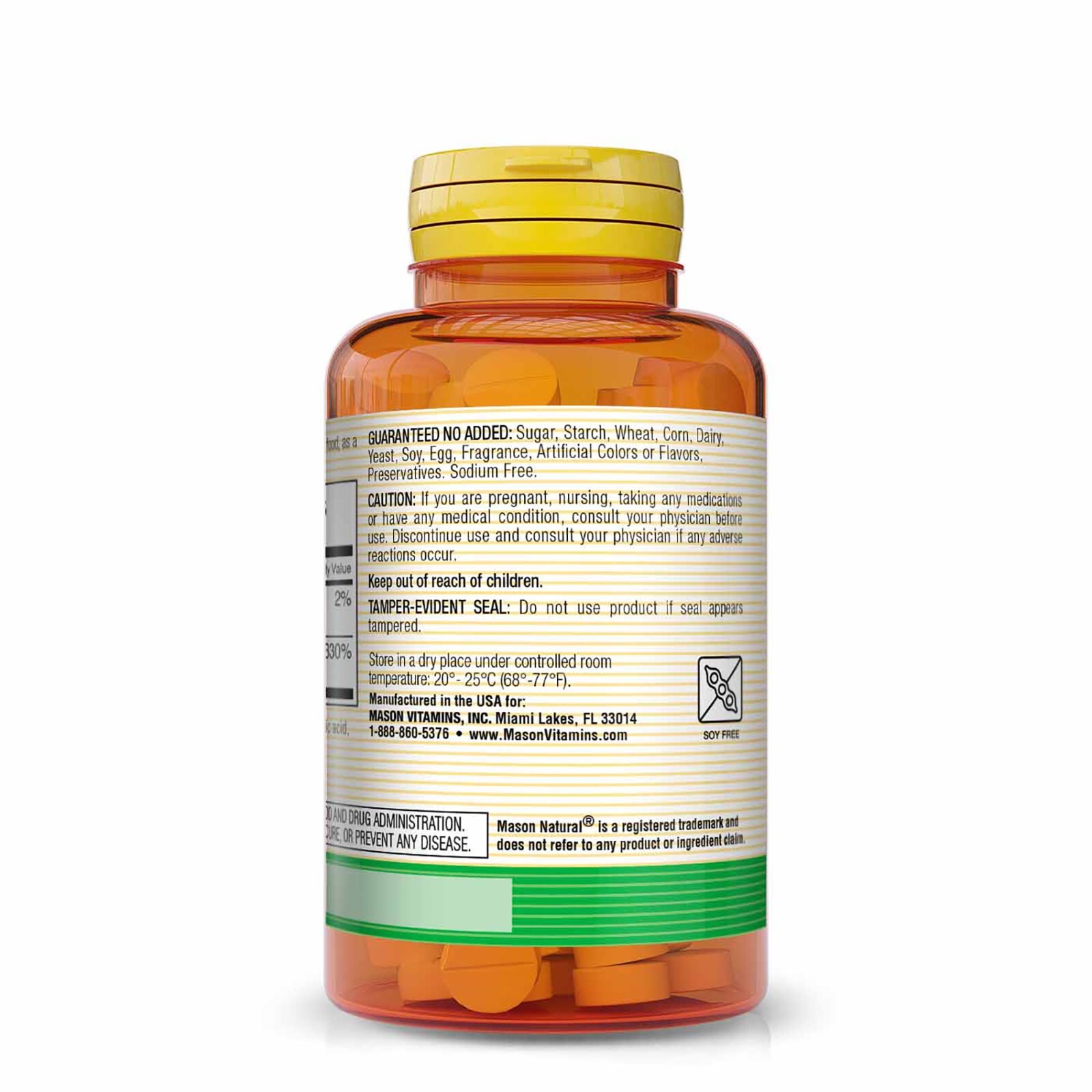 Mason Natural Vitamin B1 (Thiamin) 100 mg – Improved Energy, 100 Tablets