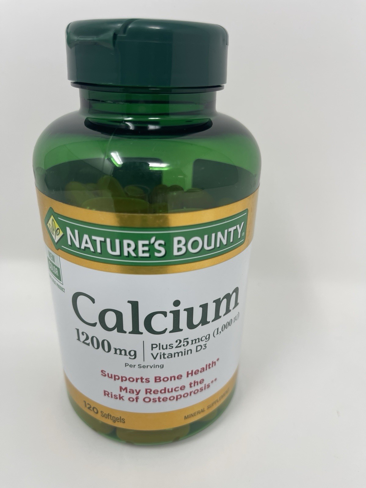 Nature’s Bounty 1200mg Calcium & 1000IU Vitamin D3, 120 Softgels