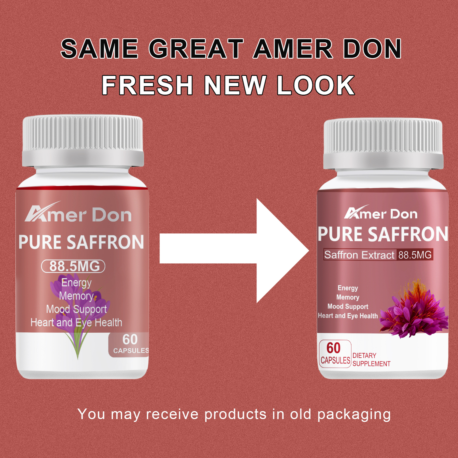 Herbal Supplements Full Spectrum Saffron Whole Ground Stigmas 88.5 mg – 60 Days