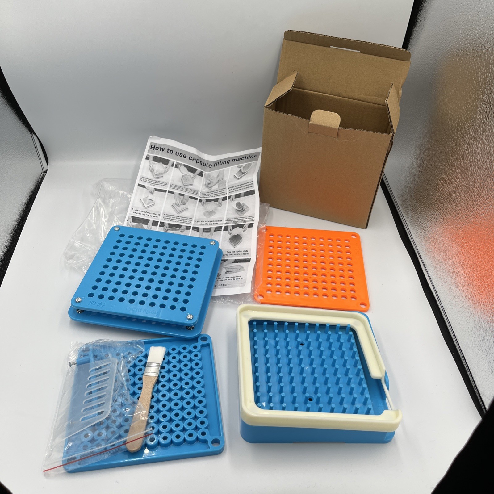 100 Hole Pill Box Organizer And Storage Unit